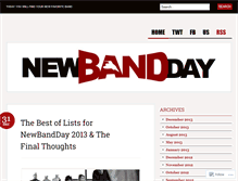 Tablet Screenshot of newbandday.com